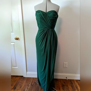Dessy Strapless Sweetheart neckline gown